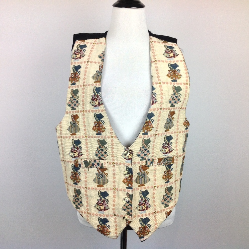 Vintage MLNY Vest Womens Medium Prairie Girl